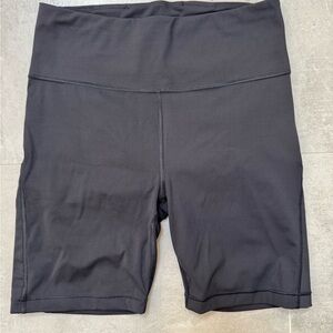 Athleta Black Bike Shorts High-Rise Compression